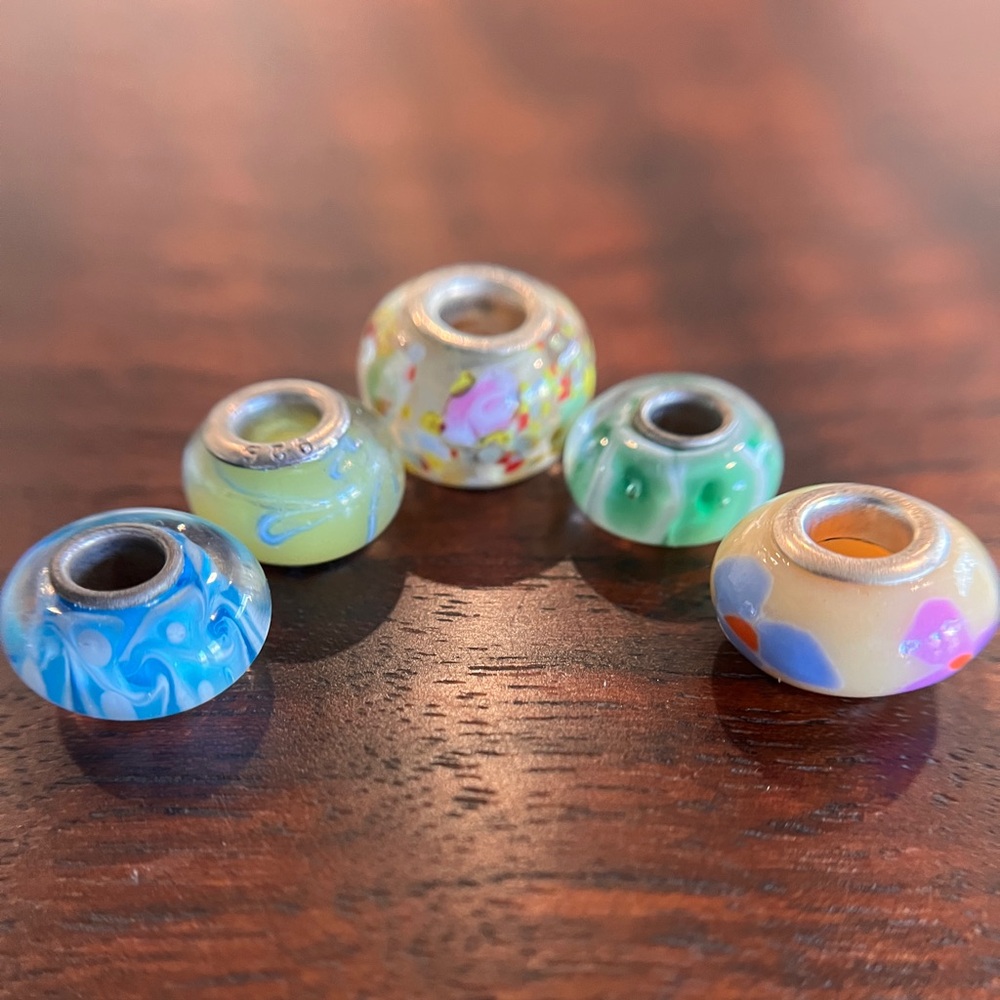 Bundle of pastel beads